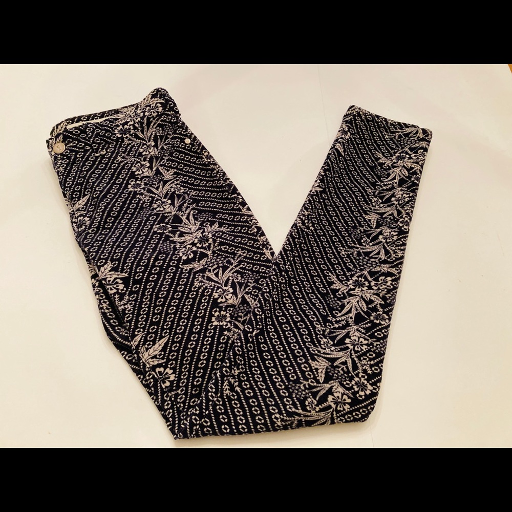 Anthropologie Black and White Patterned Women Jeans